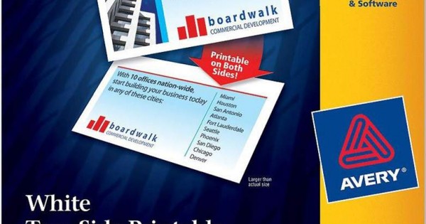 Avery Two-Side Printable Clean Edge Business Cards 200'S (2" x 3.5")